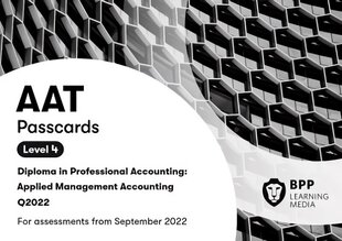 AAT Applied Management Accounting: Passcards hind ja info | Majandusalased raamatud | kaup24.ee