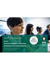 AAT Management Accounting Budgeting: Passcards цена и информация | Книги по экономике | kaup24.ee