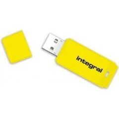 Mälupulk Integral NEON 32 GB USB 2.0, kollane hind ja info | integral Andmekandjad | kaup24.ee