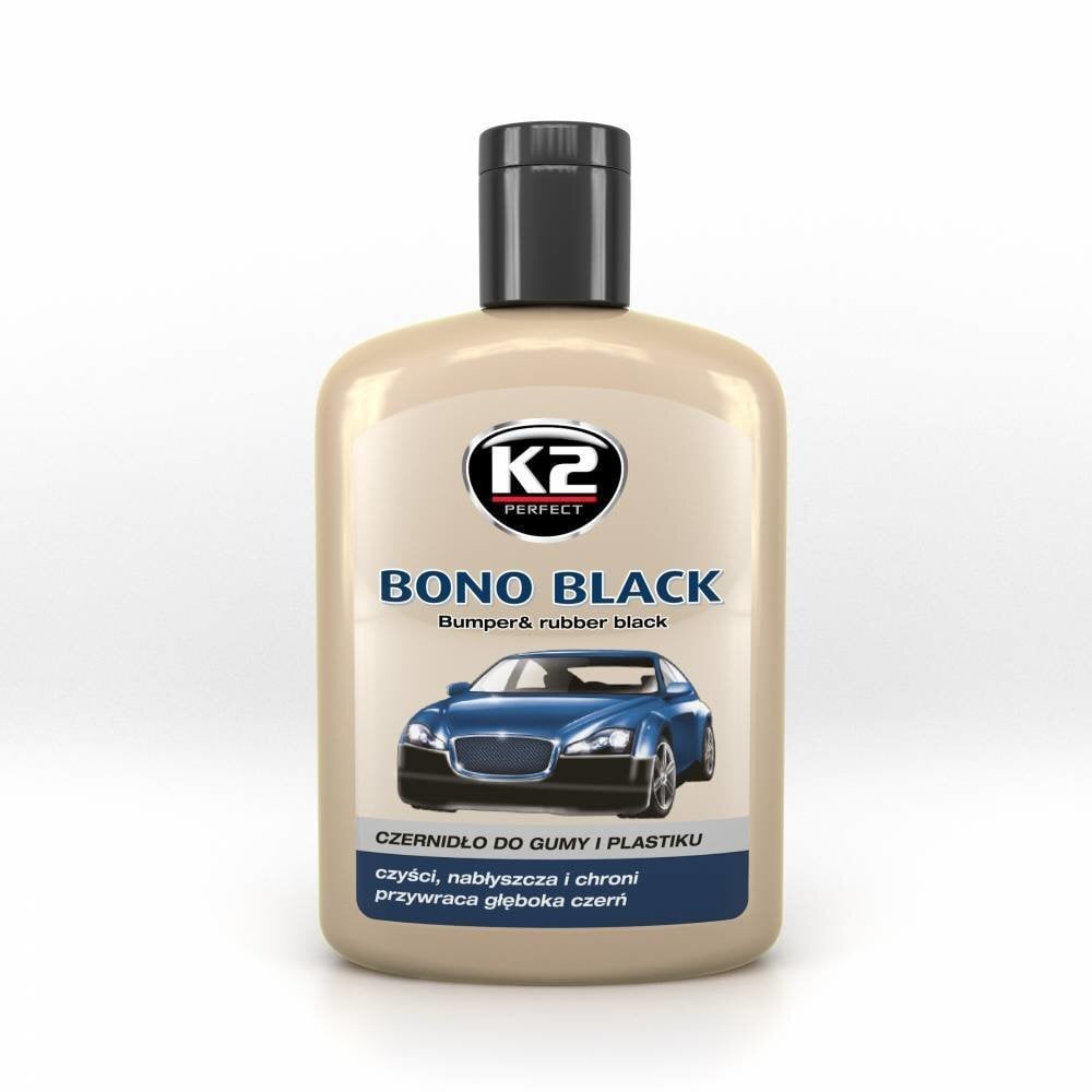Mustade plastikdetailide puhastusvahend BONO BLACK, 200 ml цена и информация | Autokeemia | kaup24.ee
