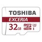 32 GB mälukaart Toshiba Micro SDHC Class 10 UHS-I U3 + SD adapter, THN-M302R0320EA цена и информация | Fotoaparaatide mälukaardid | kaup24.ee