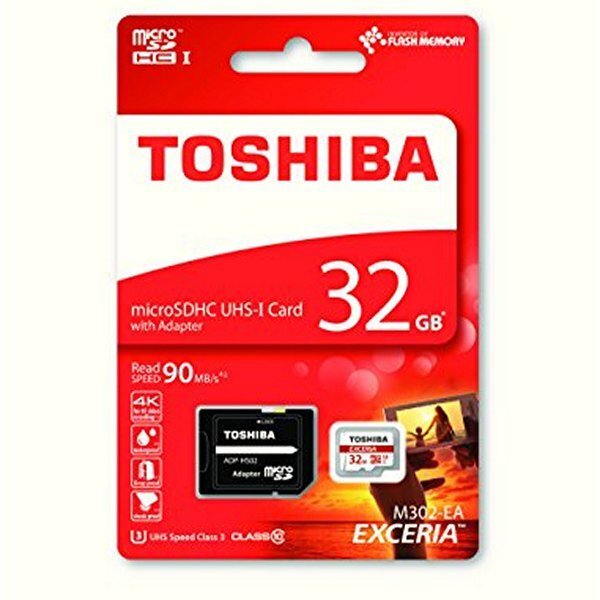 32 GB mälukaart Toshiba Micro SDHC Class 10 UHS-I U3 + SD adapter, THN-M302R0320EA hind ja info | Fotoaparaatide mälukaardid | kaup24.ee