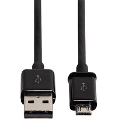 Кабель Hama, Micro USB 2.0 USB A-MicroUSB B, 0.9 м, черный цена и информация | Кабели и провода | kaup24.ee