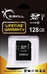 Карта памяти G.Skill SDXC 128 GB, класс 10 UHS-I  цена и информация | G.SKILL Мобильные телефоны, Фото и Видео | kaup24.ee