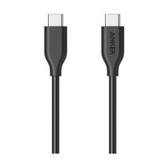 USB juhe ANKER A8180, USB-C/USB-C, 1 m pikk, must hind ja info | Mobiiltelefonide kaablid | kaup24.ee