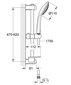 Dušikomplekt GROHE Euphoria Champagne 110mm, 27232001 цена и информация | Komplektid ja dušipaneelid | kaup24.ee