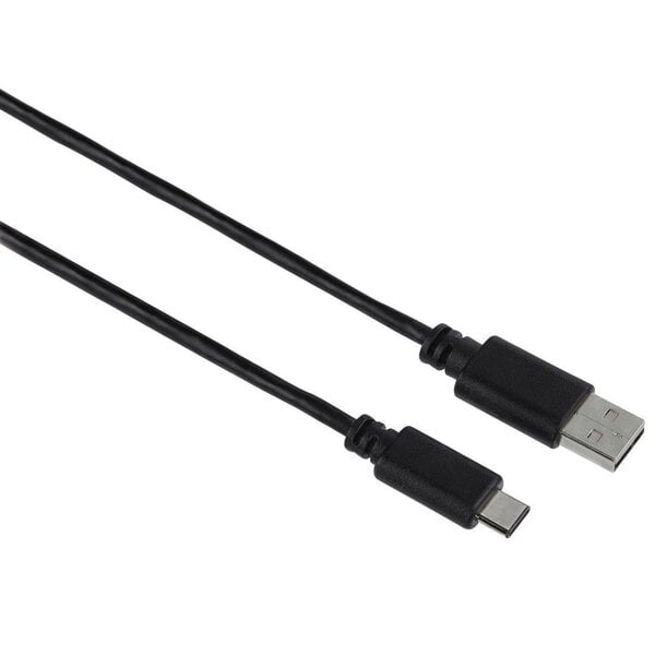 USB-C kaabel Hama, USB 2.0, USB-C pistik – USB-A pistik, 480 Mbit/s, 1 m,  must hind | kaup24.ee