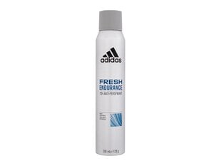 Дезодорант-спрей для мужчин Adidas Fresh Endurance 72ч 200 мл цена и информация | Дезодоранты | kaup24.ee