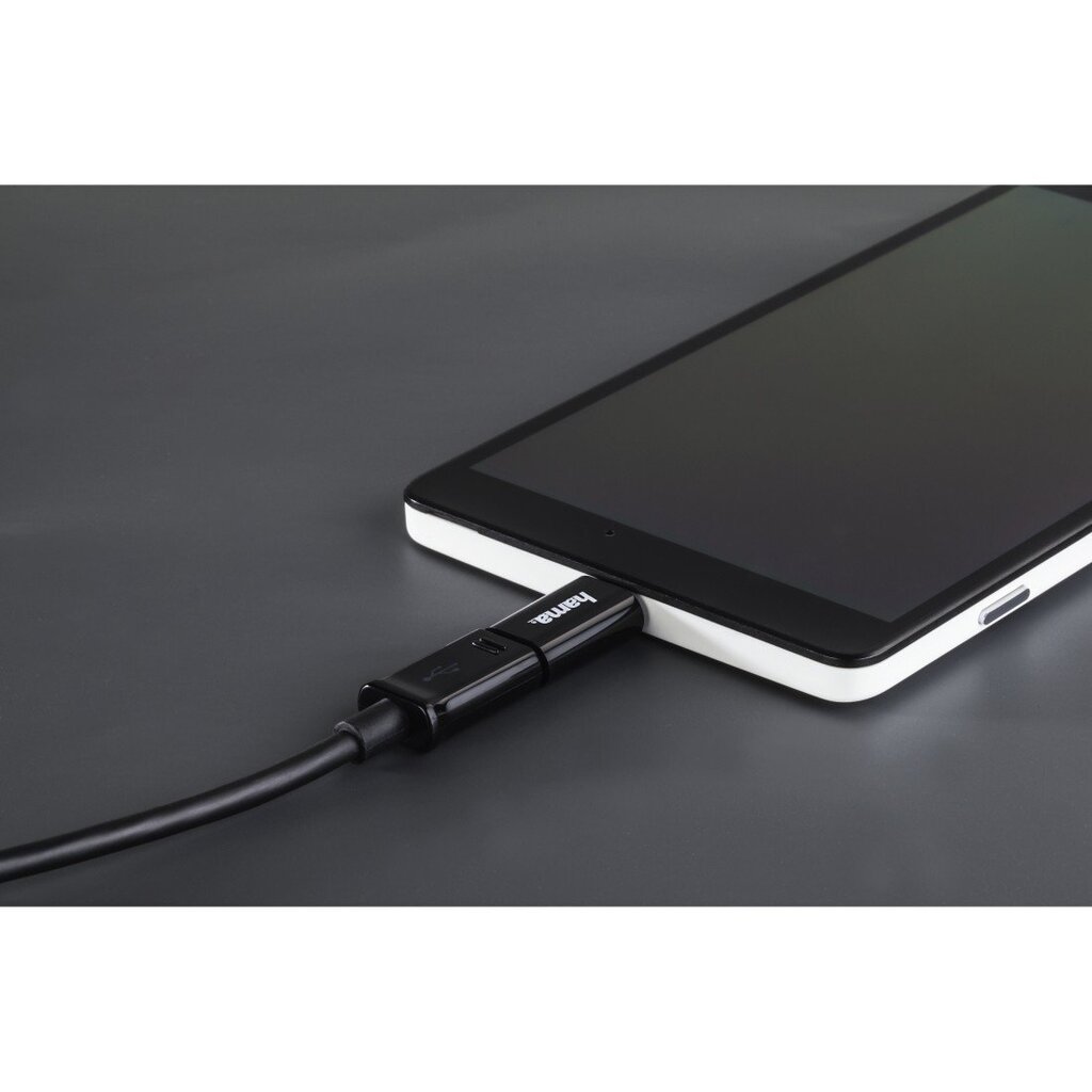 Adapter USB-C -- Micro USB Hama hind ja info | USB jagajad, adapterid | kaup24.ee