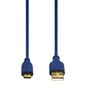 USB-C juhe Hama Flexi-Slim, kullatud kontaktid, painutuskindel, 0.75 m, sinine цена и информация | Mobiiltelefonide kaablid | kaup24.ee