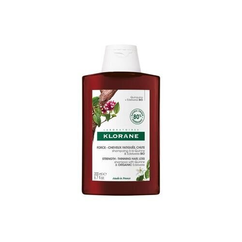 Klorane Strengtehing & Revitalizing Shampoo With Quinine - Anti-Hair Loss Shampoo with Quinine and Vitamin B 200ml цена и информация | Šampoonid | kaup24.ee