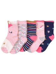 Sokid tüdrukutele Minoti TG SOCK 30 5tk, roosa цена и информация | Носки, колготки для девочек | kaup24.ee