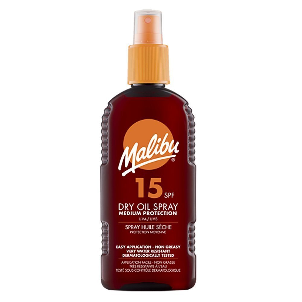 Kaitsev päevitusõli Malibu SPF 15 200 ml цена и информация | Päikesekreemid | kaup24.ee