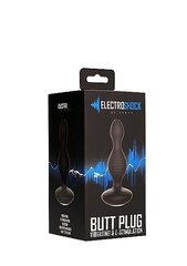 Электростимуляционная аккумуляторная анальная пробка ElectroShock Butt Plug E-stimulation, черная         цена и информация | Анальные игрушки | kaup24.ee