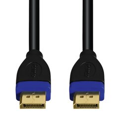 DisplayPort kaabel Hama, kullatud kontaktid, topeltvarjestatud, 3 m, must цена и информация | Кабели и провода | kaup24.ee