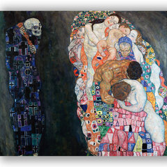Reproduktsioon "Surm ja elu", Gustav Klimt, 40x40 cm, Wolf Kult цена и информация | Картины, живопись | kaup24.ee