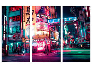 Триптих Улицы Токио, 150x100 см, Wolf Kult цена и информация | Картины, живопись | kaup24.ee