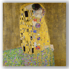 Reproduktsioon "Suudlus", Gustav Klimt, 80x80 cm, Wolf Kult hind ja info | Seinapildid | kaup24.ee