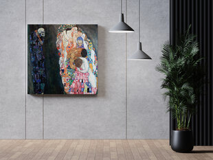 Reproduktsioon „Surm ja elu”, Gustav Klimt, 100x100 cm, Wolf Kult цена и информация | Картины, живопись | kaup24.ee