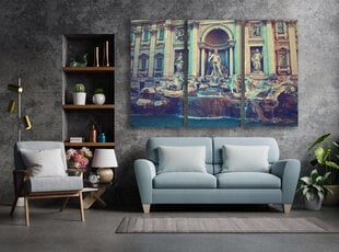 Triptühhon Trevi purskkaev, 120x80 cm, Wolf Kult цена и информация | Картины, живопись | kaup24.ee