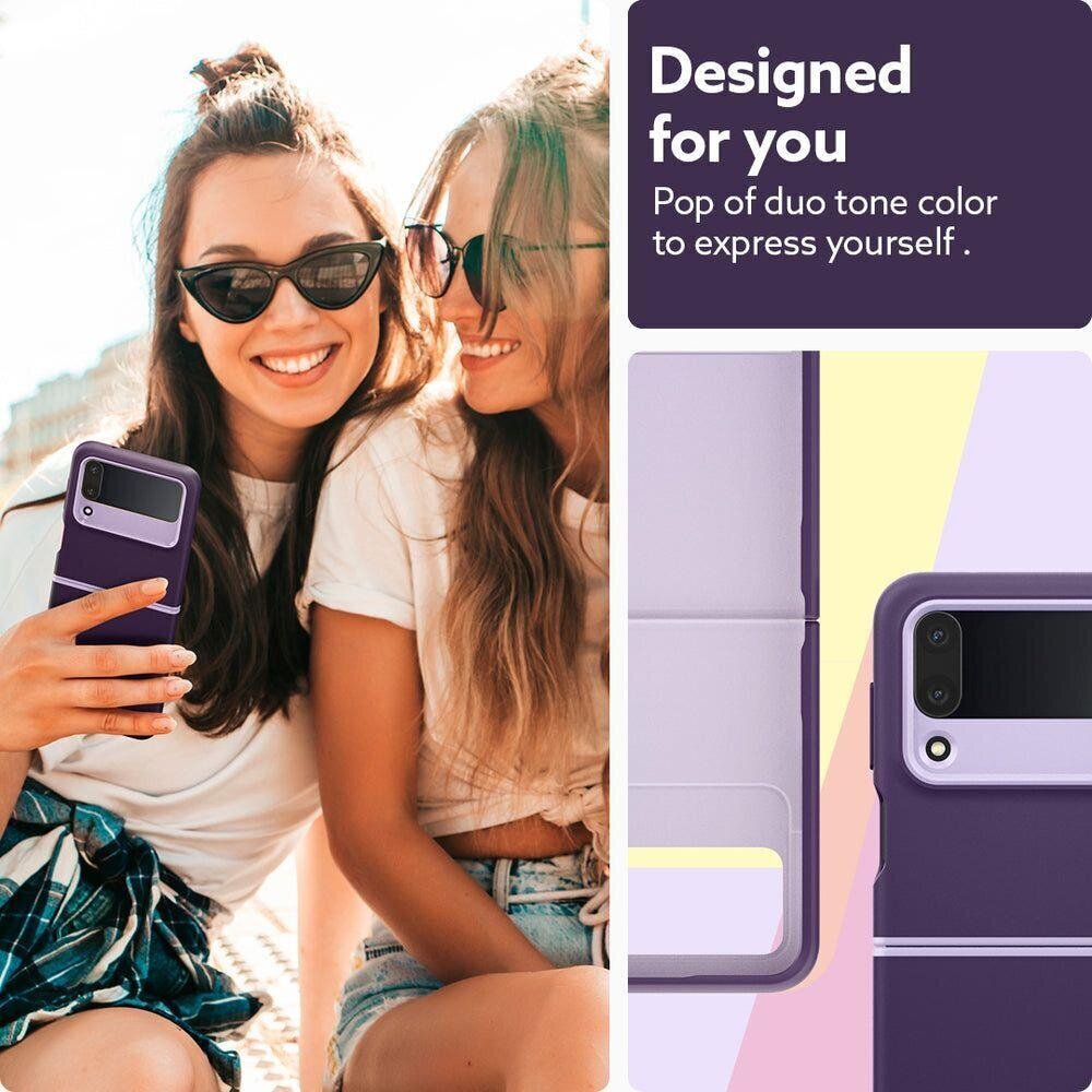 Spigen Caseology Nano Pop Galaxy With Flip 4 Light Violet hind ja info | Telefoni kaaned, ümbrised | kaup24.ee