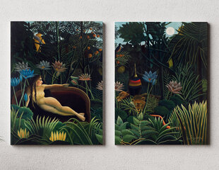 Diptühhon "Unenägu", Henri Rousseau, 140x100 cm, Wolf Kult hind ja info | Seinapildid | kaup24.ee