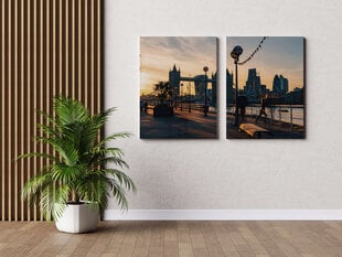 Диптих Закат в Лондоне, 140x100 см, Wolf Kult цена и информация | Картины, живопись | kaup24.ee