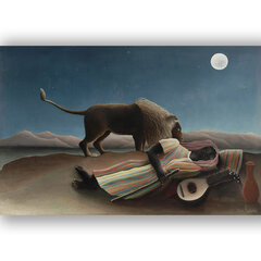 Reproduktsioon „Magav mustlane“, Henri Rousseau, 100x70 cm, Wolf Kult hind ja info | Seinapildid | kaup24.ee