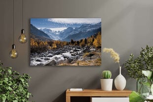 Картина Осенние горы, 100x70 см, Wolf Kult цена и информация | Картины, живопись | kaup24.ee