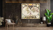 Reproduktsioon Vana Maailma kaart 1863, 100x70 cm, Wolf Kult цена и информация | Seinapildid | kaup24.ee