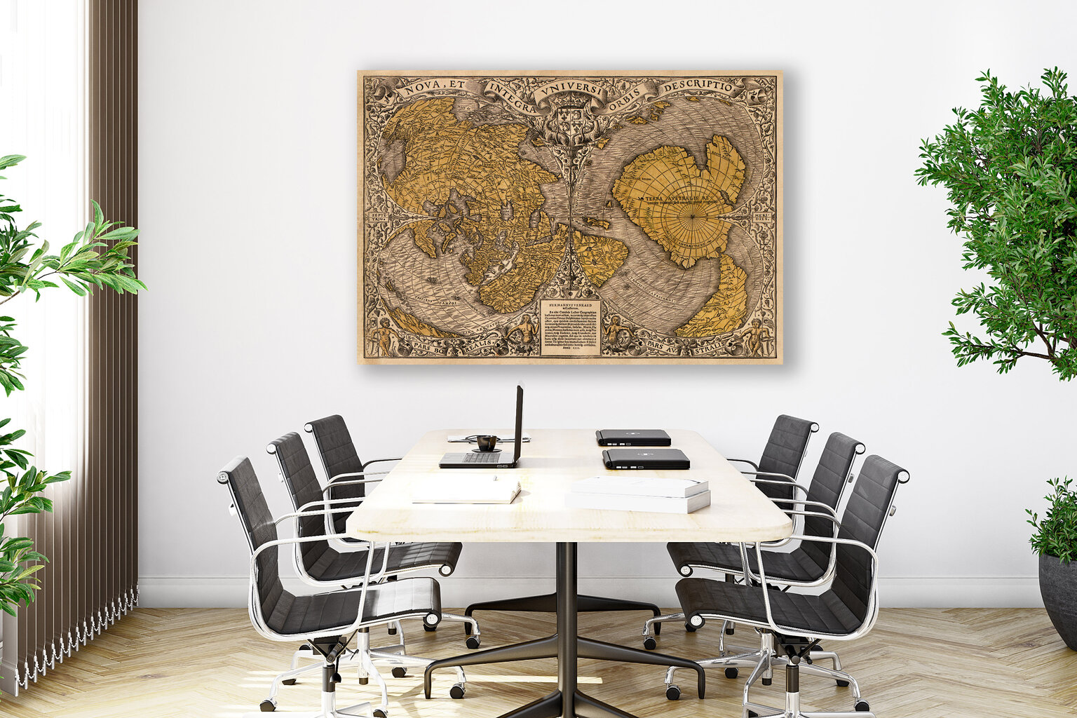 Reproduktsioon Vana Maailma kaart 1531, 60x80 cm, Wolf Kult цена и информация | Seinapildid | kaup24.ee