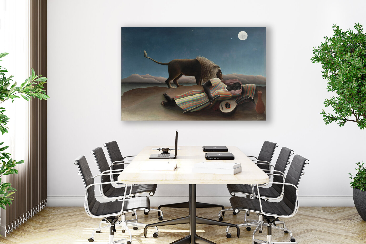 Reproduktsioon „Magav mustlane“, Henri Rousseau, 60x80 cm, Wolf Kult цена и информация | Seinapildid | kaup24.ee