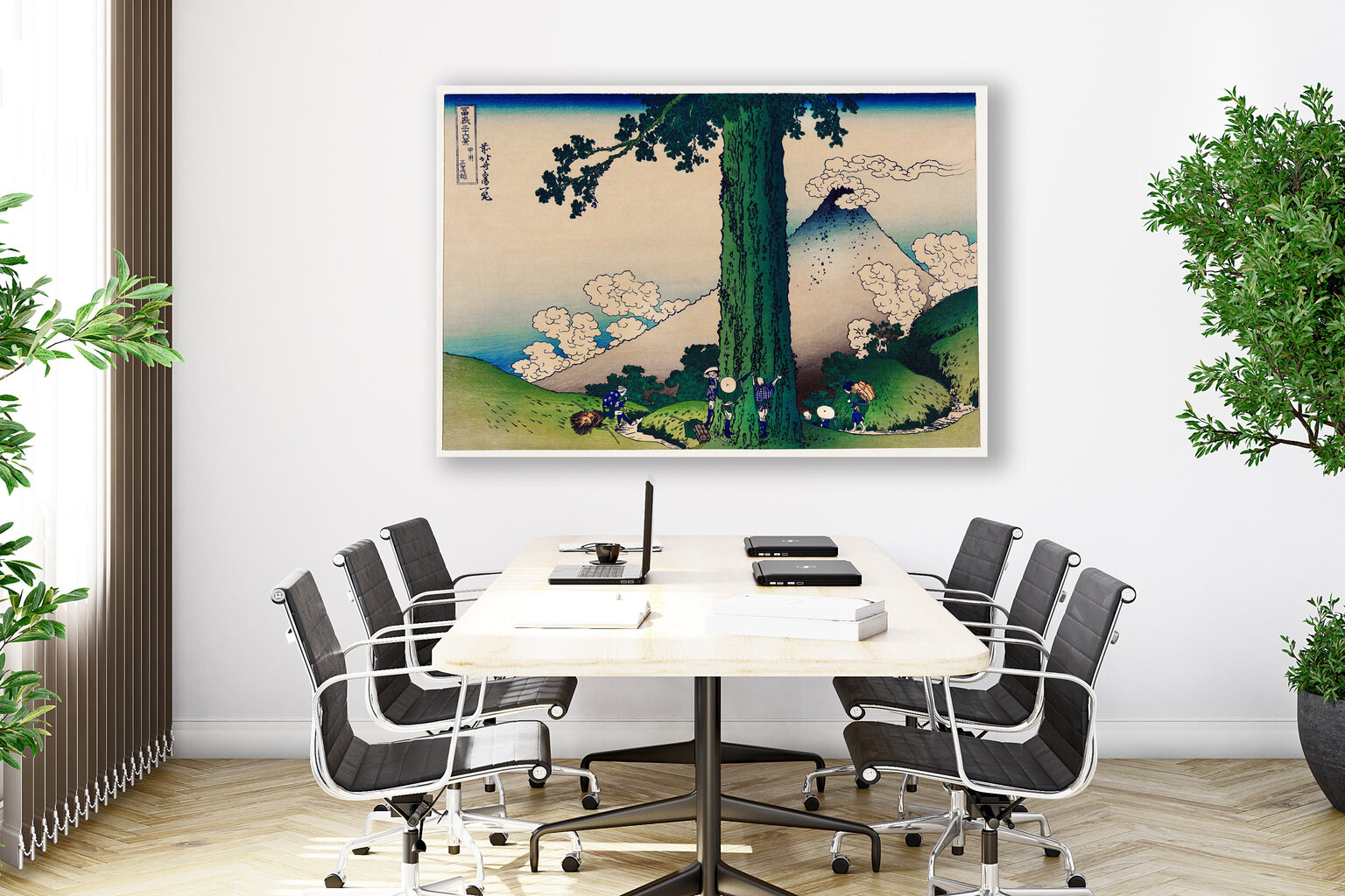 Reproduktsioon "Mishima kuru Kai provintsis", Katsushika Hokusai, 40x60 cm, Wolf Kult hind ja info | Seinapildid | kaup24.ee