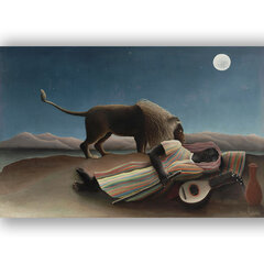 Reproduktsioon „Magav mustlane“, Henri Rousseau, 40x60 cm, Wolf Kult hind ja info | Seinapildid | kaup24.ee