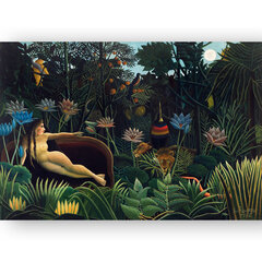 Reproduktsioon „Unenägu”, Henri Rousseau, 40x60 cm, Wolf Kult hind ja info | Seinapildid | kaup24.ee