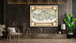 Reproduktsioon Vana Maailma kaart 1587, 30x40 cm, Wolf Kult hind ja info | Seinapildid | kaup24.ee