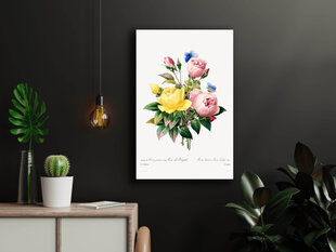 Плакат Винтажные цветы II, 59x84 см (A1), Wolf Kult цена и информация | Настенные деревянные декорации | kaup24.ee