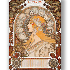 Plakat „La Plume“, Alphonse Mucha, 59 x 84 cm (A1), Wolf Kult цена и информация | Картины, живопись | kaup24.ee