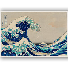 Plakat „Kanagawa suur laine“, Katsushika Hokusai, 59 x 84 cm (A1), Wolf Kult hind ja info | Seinapildid | kaup24.ee