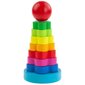 Arendav puidust klotsidega püramiid цена и информация | Imikute mänguasjad | kaup24.ee