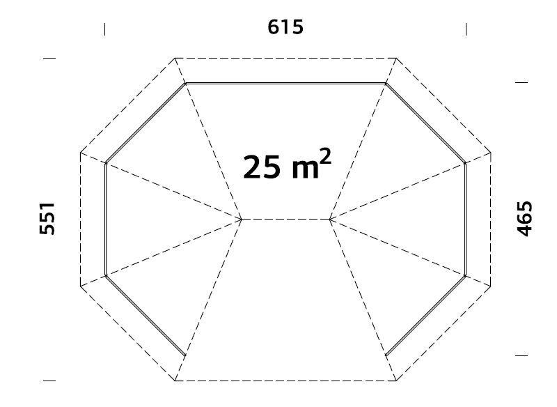 Lehtla – aiapaviljon Betty 25 m² hind ja info | Kuurid ja aiamajad | kaup24.ee