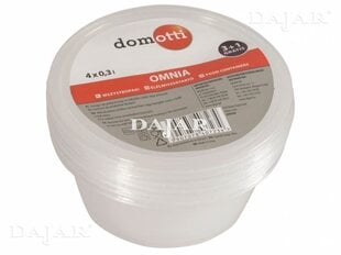 Набор посуды DOMOTTI Omnia, 4 л, 0,3 шт. цена и информация | Посуда для хранения еды | kaup24.ee