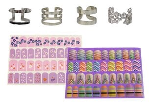 Laste küünte kaunistamise komplekt koos rõngastega hind ja info | Tüdrukute mänguasjad | kaup24.ee