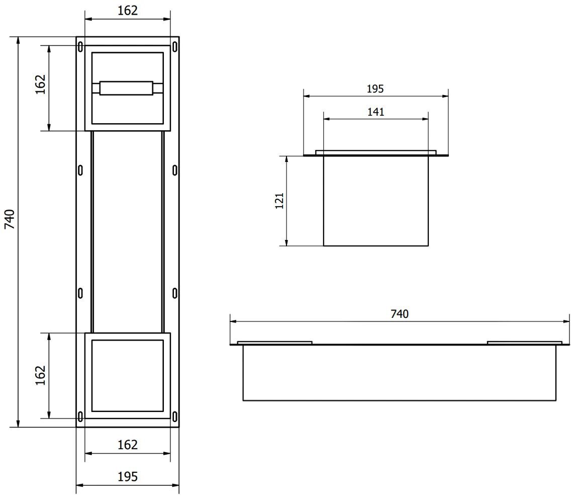 Mexen X-Wall-BP peidetud tualettpaberi hoidja koos ümbrisega, White hind ja info | Vannitoa sisustuselemendid ja aksessuaarid | kaup24.ee