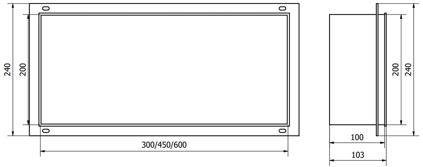 Mexen X-Wall-NR süvistatav seinariiul, 45x20 cm, White цена и информация | Vannitoa sisustuselemendid ja aksessuaarid | kaup24.ee