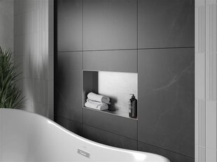 Mexen X-Wall-NR süvistatav seinariiul, 60x30 cm, Inox цена и информация | Аксессуары для ванной комнаты | kaup24.ee
