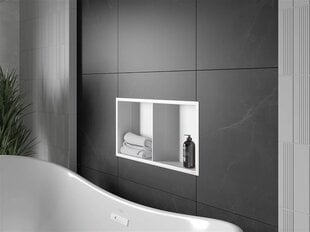 Mexen X-Wall-R süvistatav seinariiul 2l, 60x30 cm, White цена и информация | Аксессуары для ванной комнаты | kaup24.ee