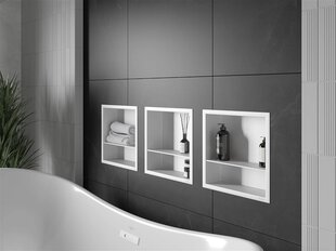 Mexen X-Wall-R süvistatav seinariiul 2l, 30x30 cm, White цена и информация | Аксессуары для ванной комнаты | kaup24.ee
