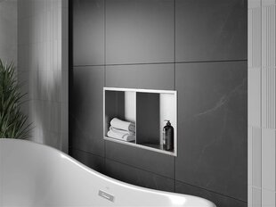 Mexen X-Wall-R süvistatav seinariiul 2l, 60x30 cm, Inox цена и информация | Аксессуары для ванной комнаты | kaup24.ee