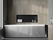 Mexen X-Wall-R süvistatav seinariiul, 90x30 cm, Black hind ja info | Vannitoa sisustuselemendid ja aksessuaarid | kaup24.ee